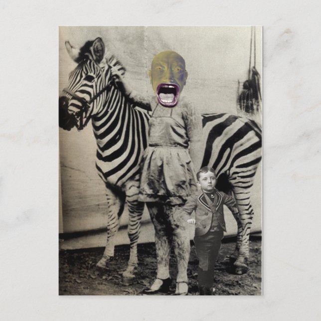 D.W. Scream Cirkusuppträdande vykort (Framsida)