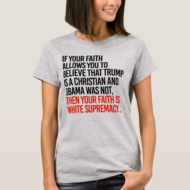 DÅ ÄR DITT FAITH ... T SHIRT (Framsida)