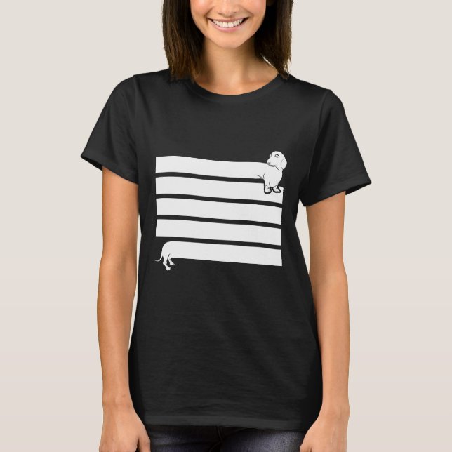 Då är Hund Retro Dachshund idealisk för dig T Shirt (Framsida)