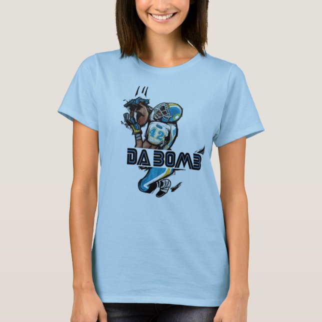Da Bomb Football T-Shirt (Framsida)