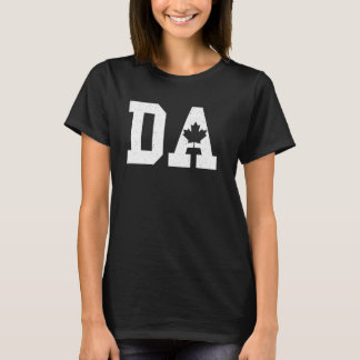 DA Brev D och A Capital Alphabet Canada Maple Le T Shirt