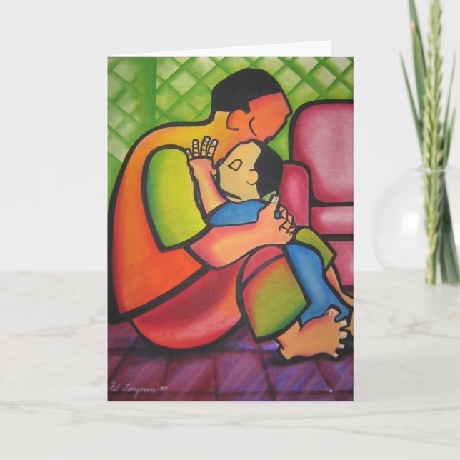 Da-Da, pappa, Pappa, Mitt Son Fars dag-kort Kort (Framsida)