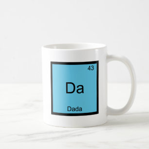 Da - Dada Roligt Kemiskt Elementsymbol T-Shirt Kaffemugg