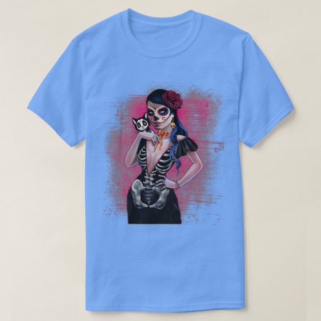 Da de Los Muertos La Catrina Dag 1 T Shirt (Design framsida)