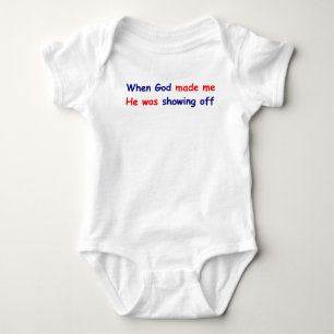Då guden gjorde mig, var han visningen av t shirt