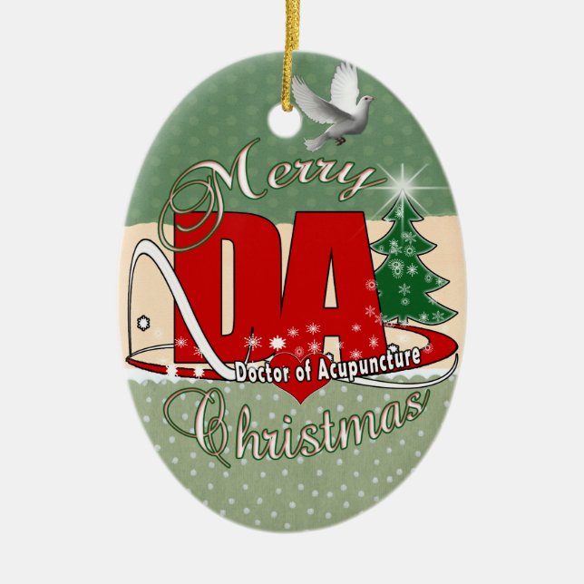 DA-JULDOKTOR AV AKUPUNKTUR JULGRANSPRYDNAD KERAMIK (Framsidan)