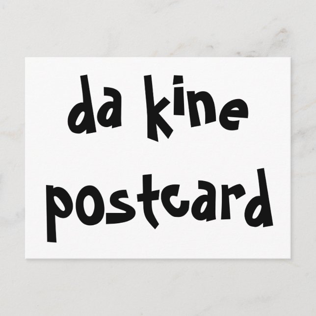 da kine Hawaii Local Vykort (Framsida)