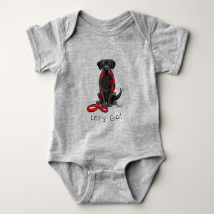 Då kör vi! Black Labour Retriever - Cute Hund T Shirt