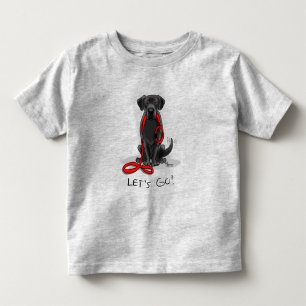 Då kör vi! Black Labour Retriever - Cute Hund T Shirt