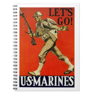 Då kör vi! ~ US Marines Anteckningsbok
