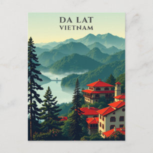 Da Lat Vietnam Scenia Travel Vykort