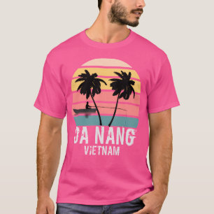 Da Nang City Vietnam Retro Sunset T Shirt