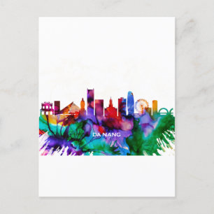 Da Nang Skyline Inbjudan Vykort