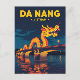 Da Nang Vietnam Drakbron | Vintage Resa Vykort