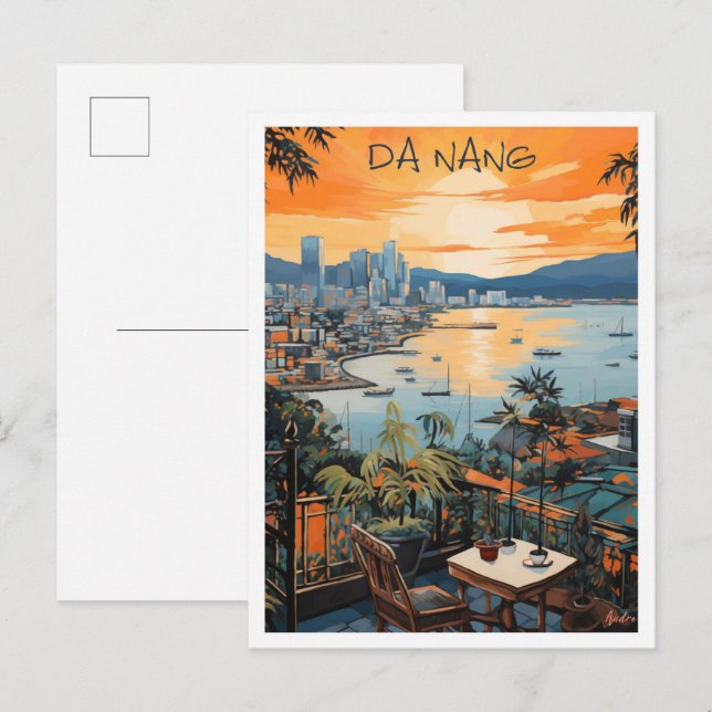 Da Nang Vietnam Resa Estetik Vykort (Fram/baksida)