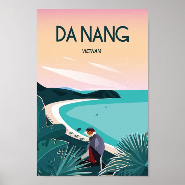 Da Nang Vietnam-reseaffisch Poster (Framsidan)