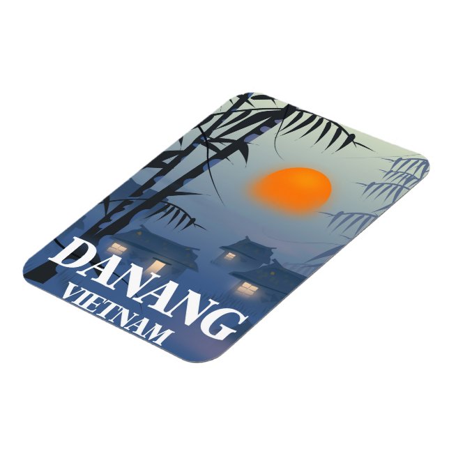 Da Nang Vietnam Resemålare för resa Magnet (Vänstra Sidan)