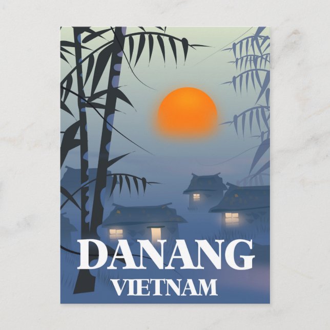 Da Nang Vietnam Reseposters Vykort (Framsida)