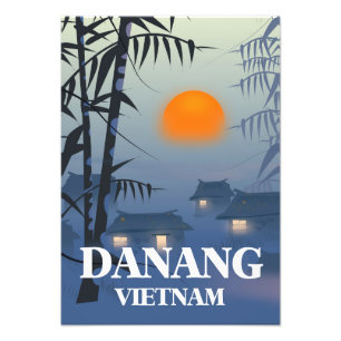 Da Nang Vietnam reser affischen Fototryck