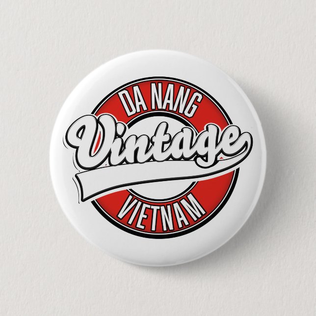 Da Nang vietnam retro logotyp Knapp (Framsida)