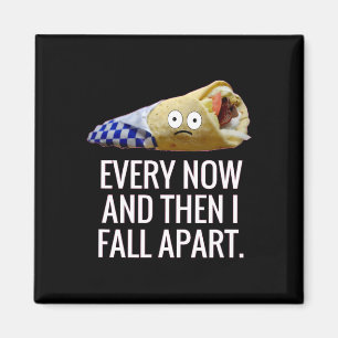 Då och då är jag ensam på Gyro Grekiska Roligt Foo Magnet
