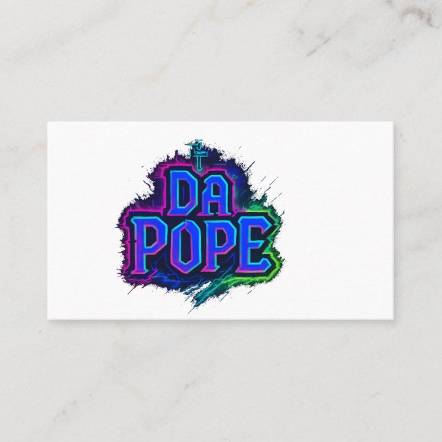 Da Pope Affärskort Design Visitkort (Framsida)