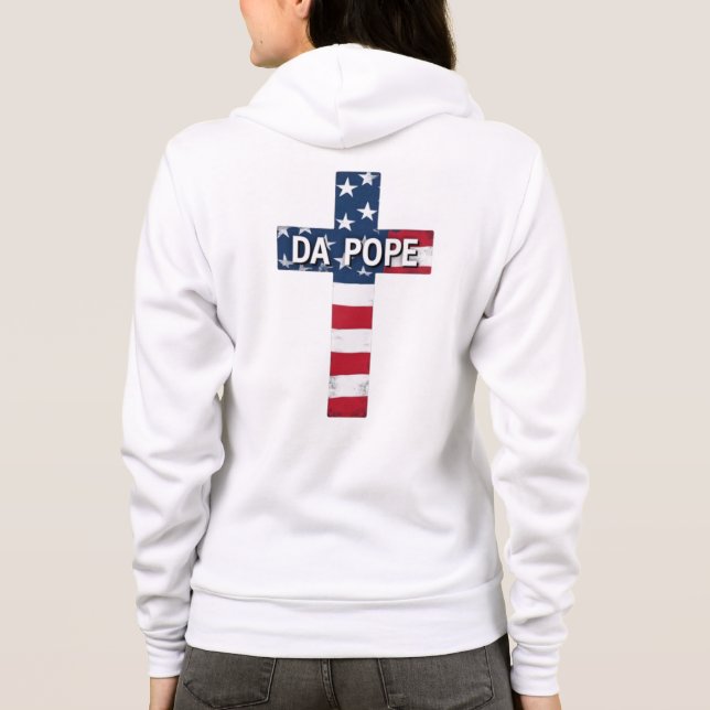 DA POPE - First American Pope, First Meme Saint T Shirt (Baksida)