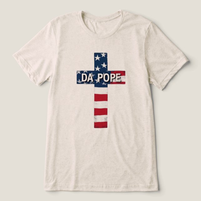 DA POPE - First American Pope, First Meme Saint T Shirt (Design Framsida)
