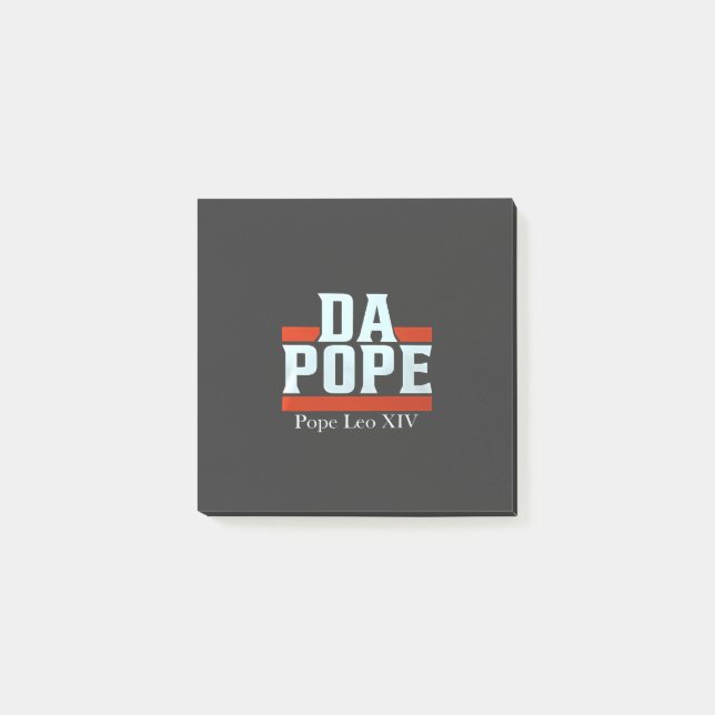 Da Pope from America Chicago Pope Leo XIV Provost Post-it Block (Framsida)