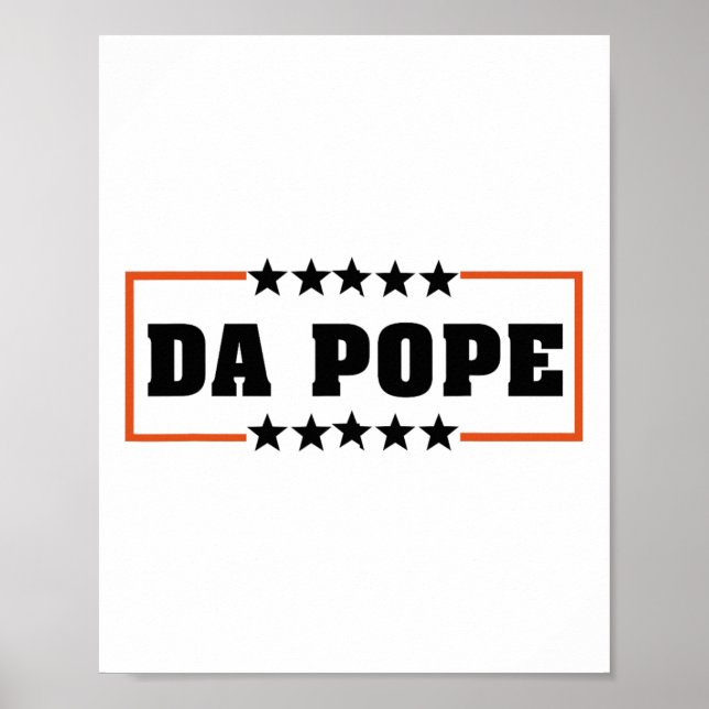 Da Pope from America Chicago Pope Leo Xiv Provost Poster (Framsidan)