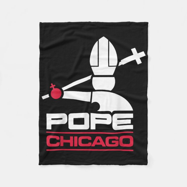 Da Pope Leo Xiv Shirt Chicago Baseball Fleecefilt (Framsidan)
