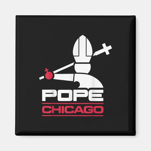 Da Pope Leo Xiv Shirt Chicago Baseball Magnet (Framsidan)