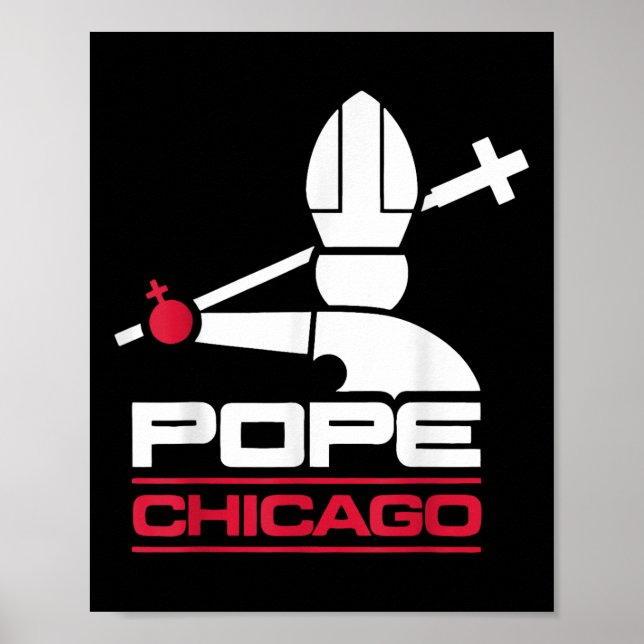 Da Pope Leo Xiv Shirt Chicago Baseball Poster (Framsidan)