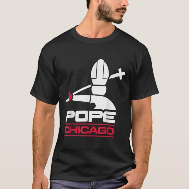 Da Pope Leo Xiv Shirt Chicago Baseball T (Framsida)