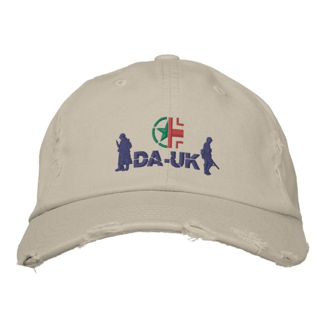 DA-UK Cap "Avalanche" Embroiderade Cap Broderad Keps (Framsida)