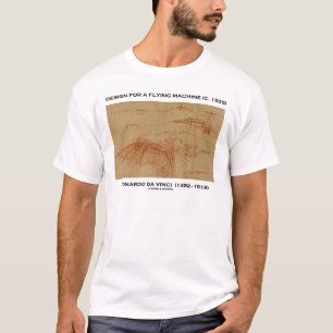 Da Vinci design för en flygmaskin Tröja