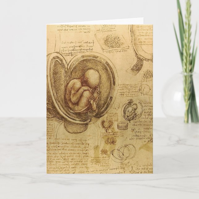 Da Vinci - embryot skissar Kort (Framsida)