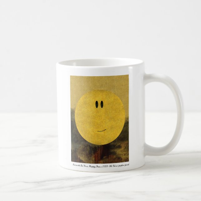 Da vinci glad ansikts mugg (Höger)