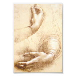 Da Vinci Händer Fototryck