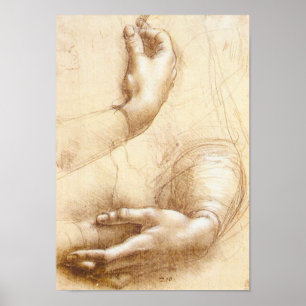 Da Vinci Händer Poster