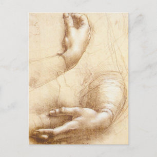 Da Vinci Händer vykort