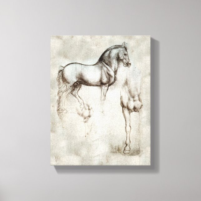 Da Vinci Horse Canvastryck (Framsida)