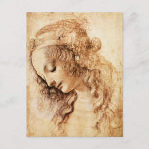 Da Vinci kvinna Head inbjudningar