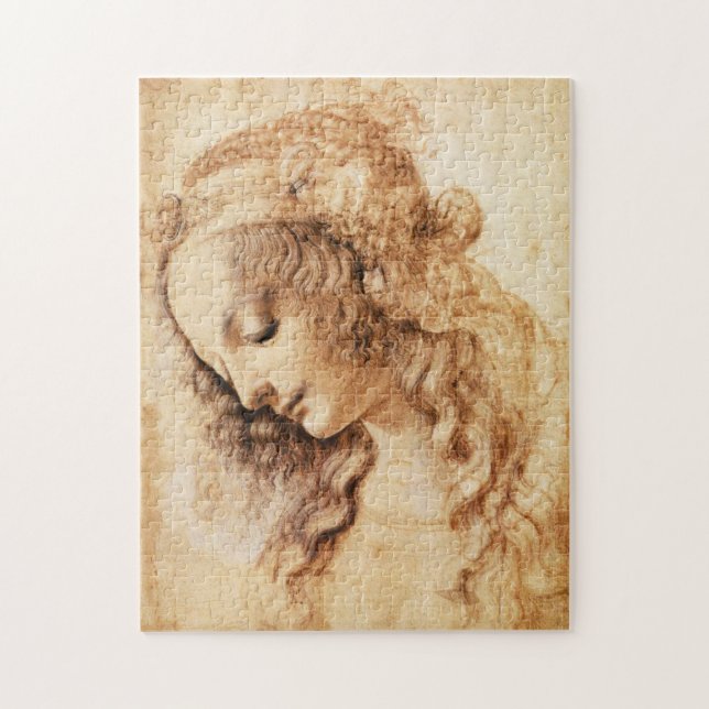 Da Vinci kvinna Head pussel (Vertikal)