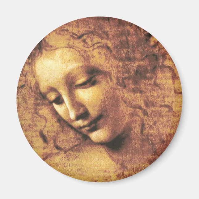 Da Vinci La Scapigliata Magnet (Framsidan)