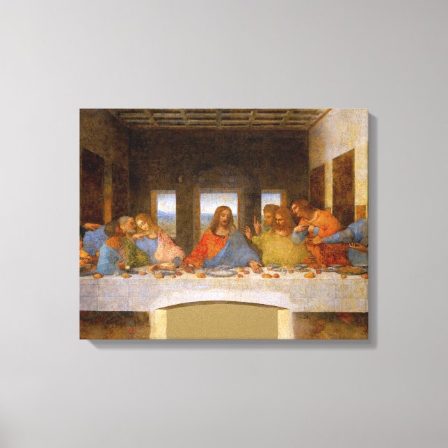 Da Vinci Last Supper Fine Art Classic Canvastryck (Framsida)