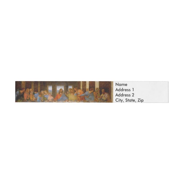 Da Vinci Last Supper Fine Art Classic Etikettband (Individuell)