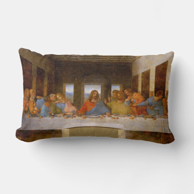 Da Vinci Last Supper Fine Art Classic Lumbarkudde (Framsida)