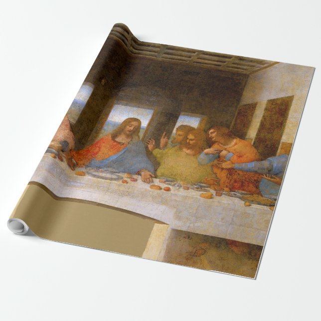 Da Vinci Last Supper Fine Art Classic Presentpapper (Utrullad)