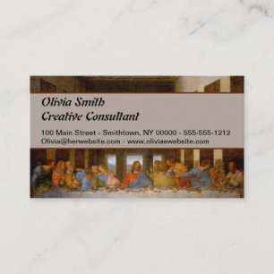 Da Vinci Last Supper Fine Art Classic Visitkort